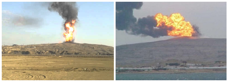 Mud Volcanoes erupt Baku